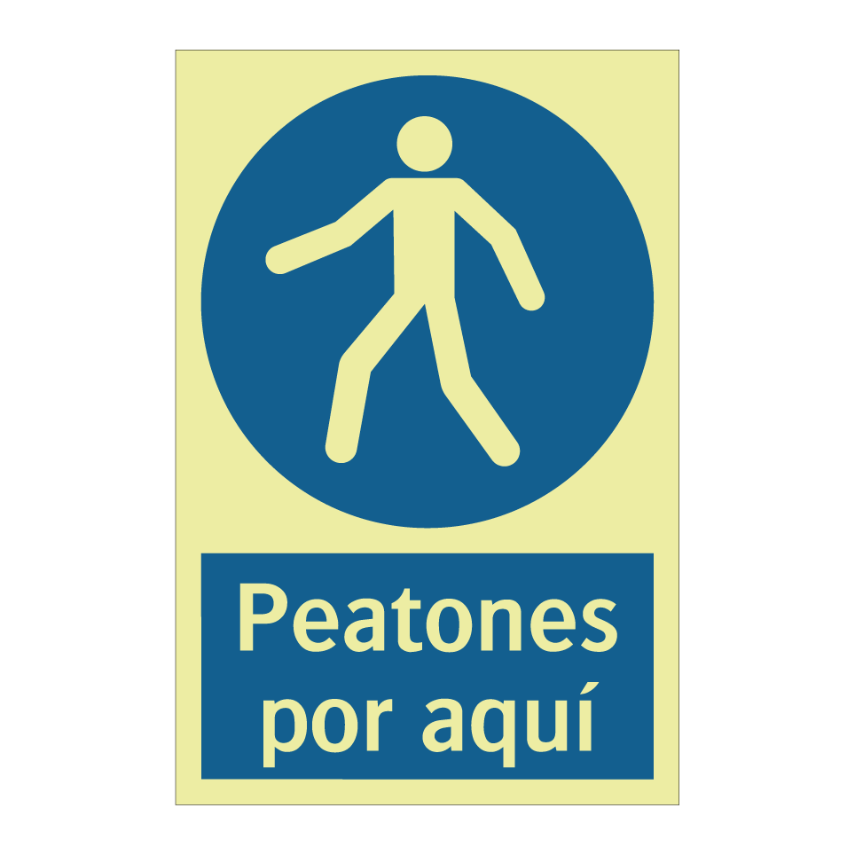 Peatones por aquí
