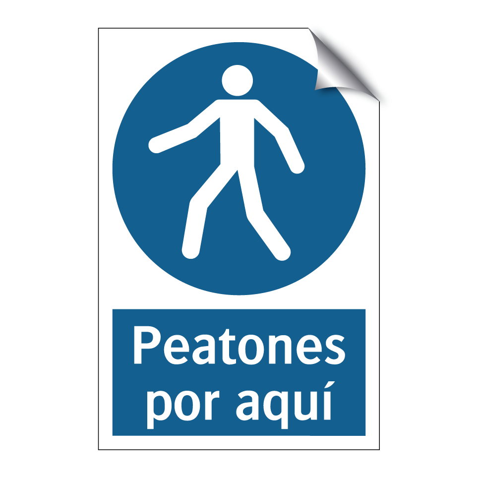 Peatones por aquí