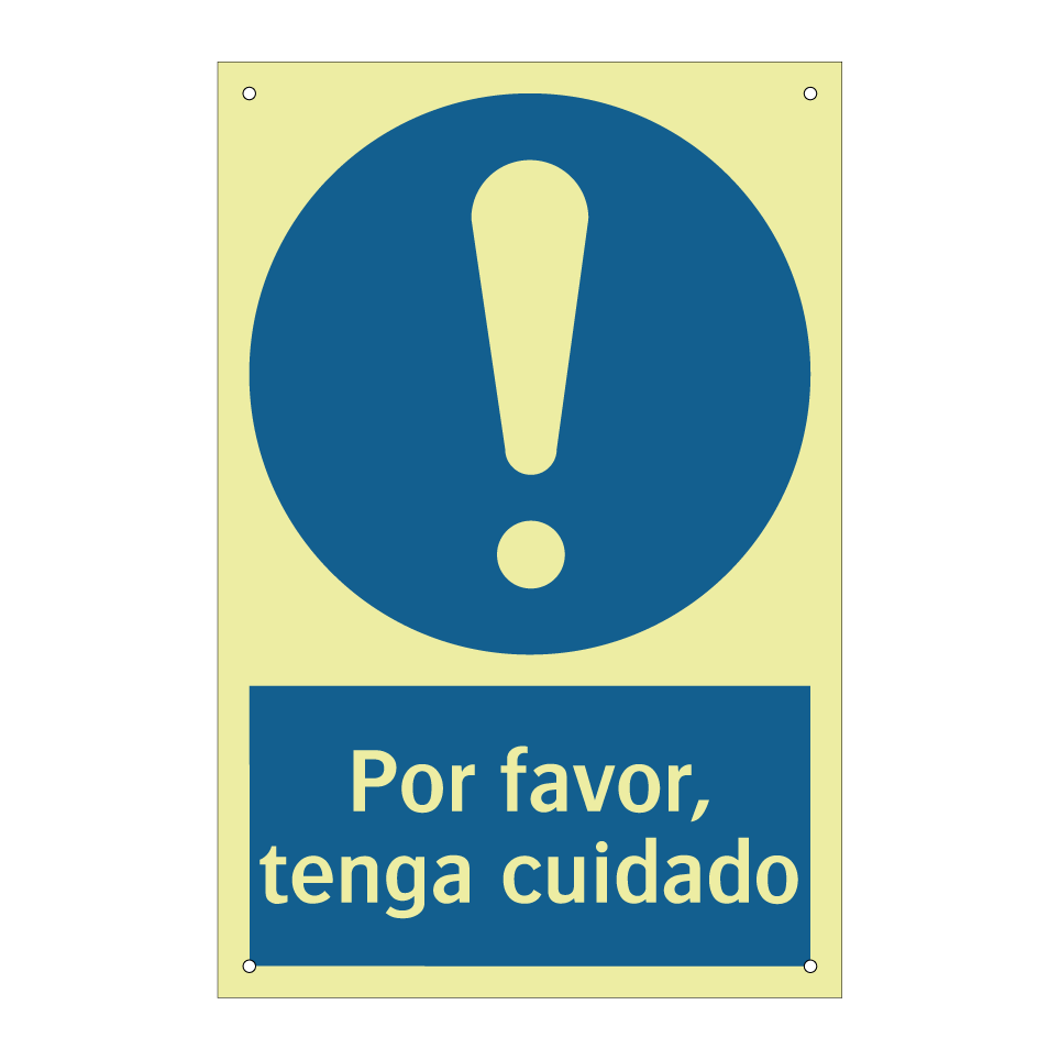 Por favor, tenga cuidado