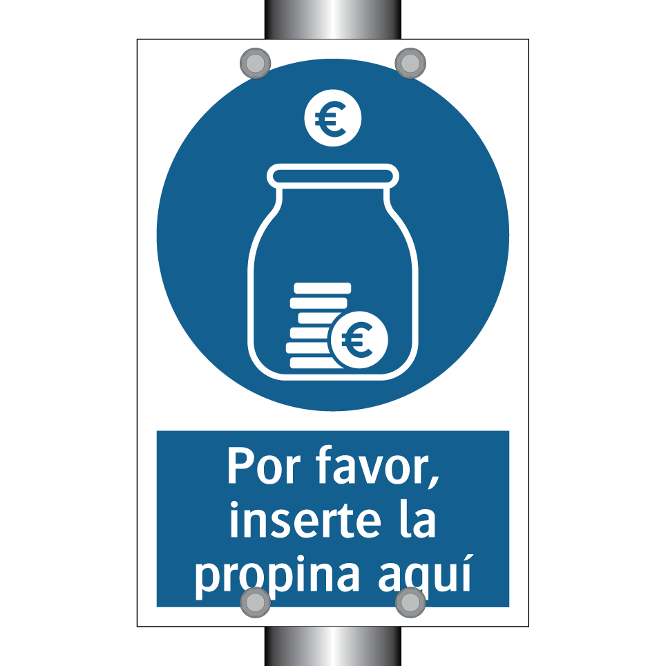 Por favor, inserte la propina aquí