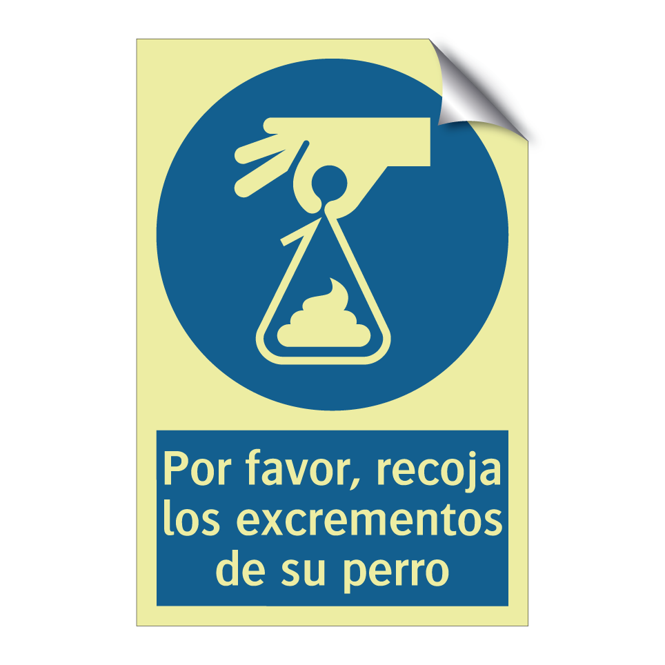 Por favor, recoja los excrementos de su perro