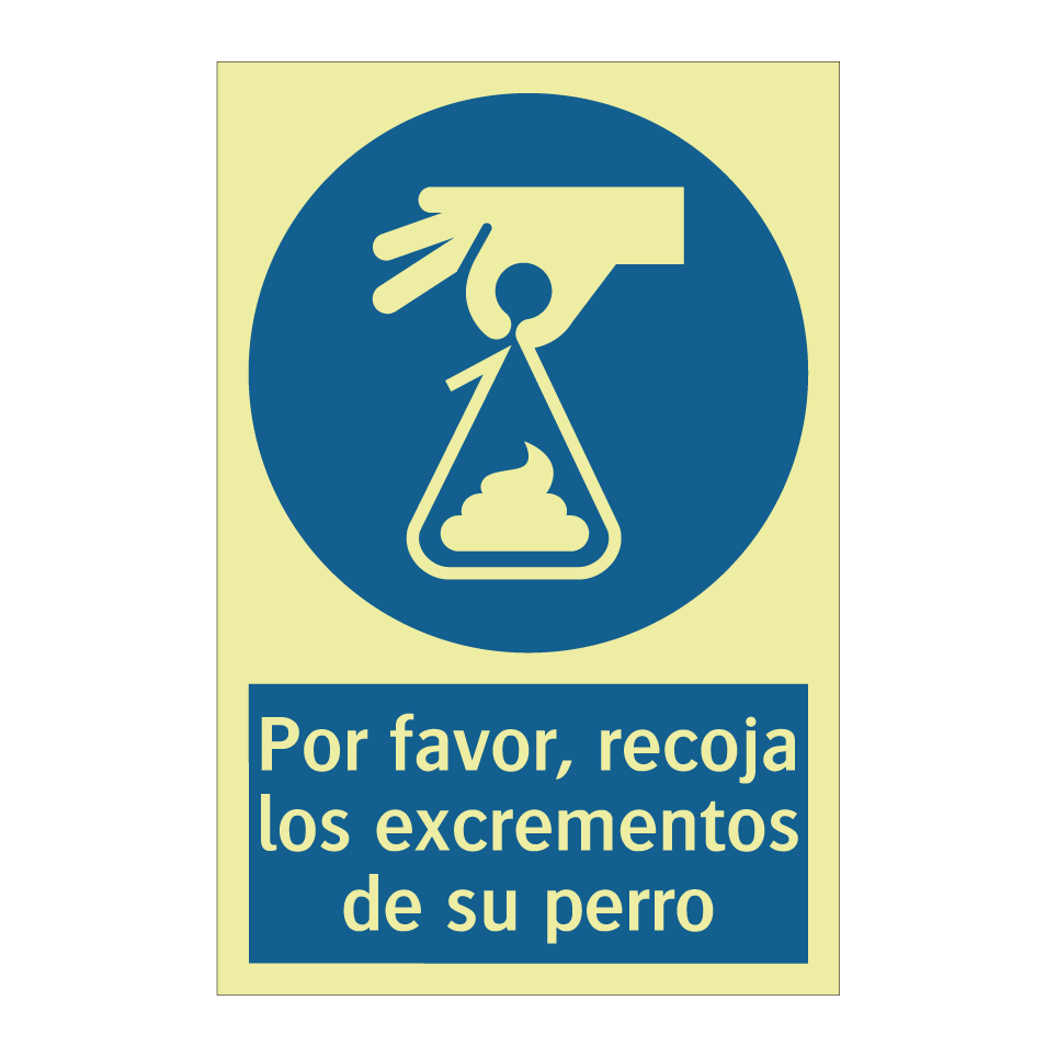 Por favor, recoja los excrementos de su perro