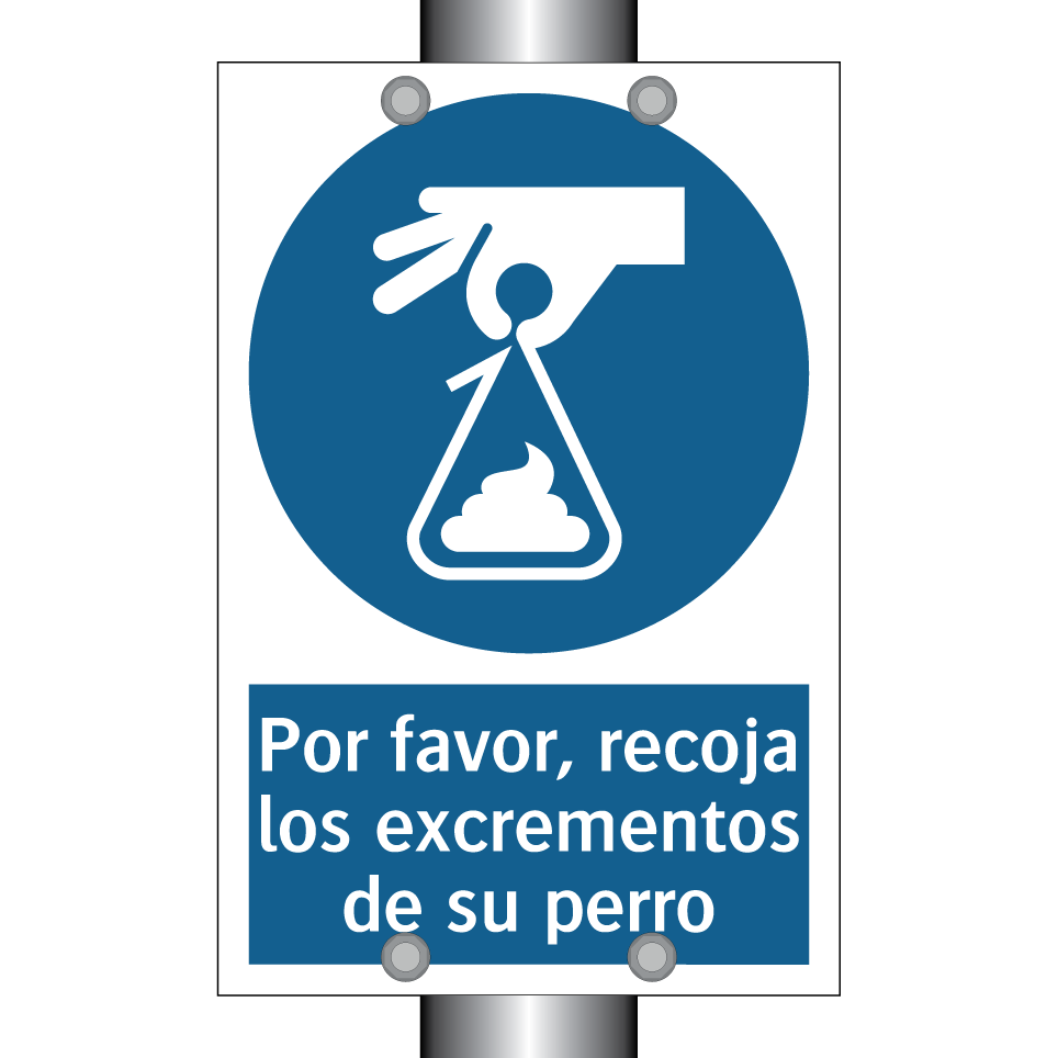 Por favor, recoja los excrementos de su perro