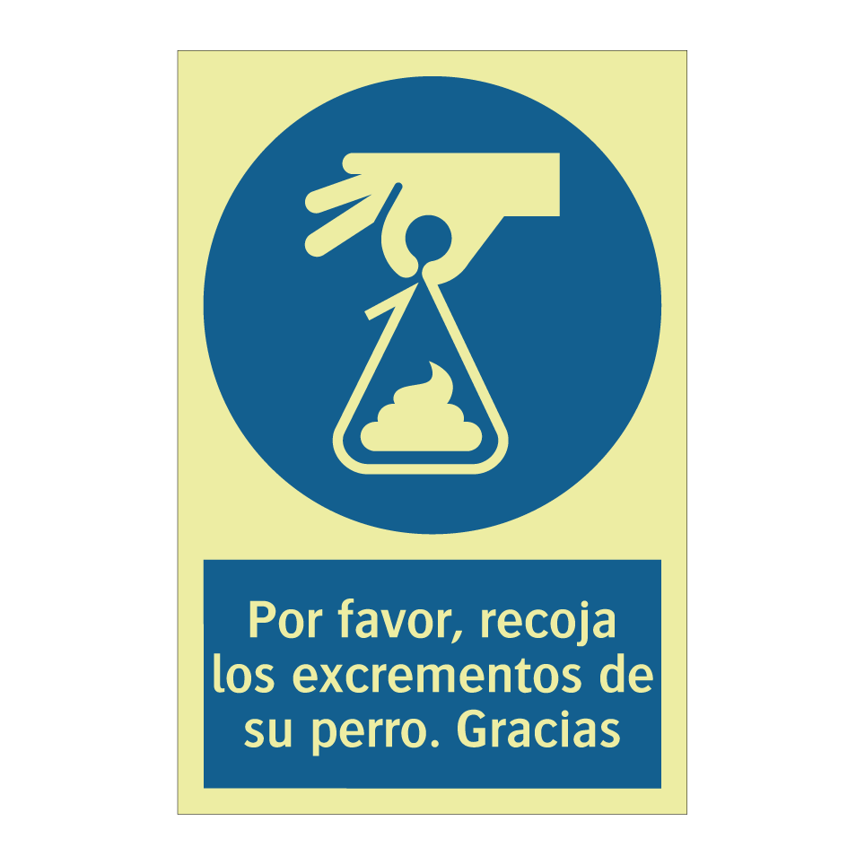 Por favor, recoja los excrementos de su perro. Gracias