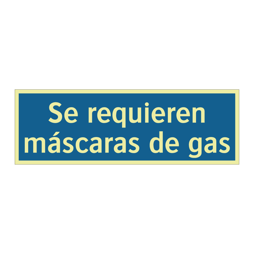 Se requieren máscaras de gas