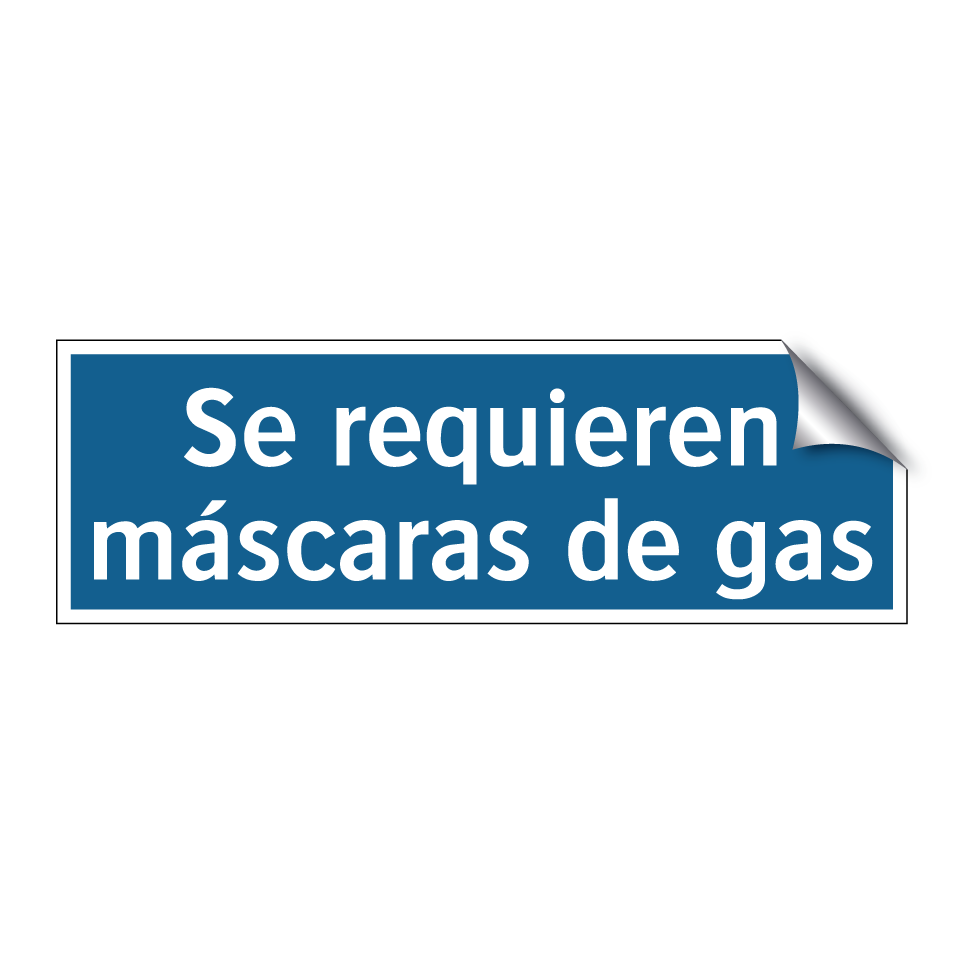 Se requieren máscaras de gas