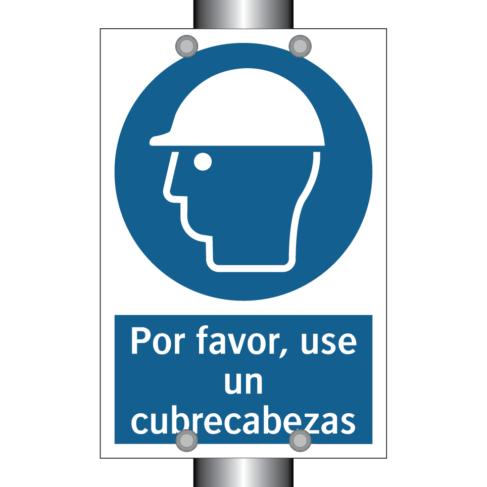 Por favor, use un cubrecabezas