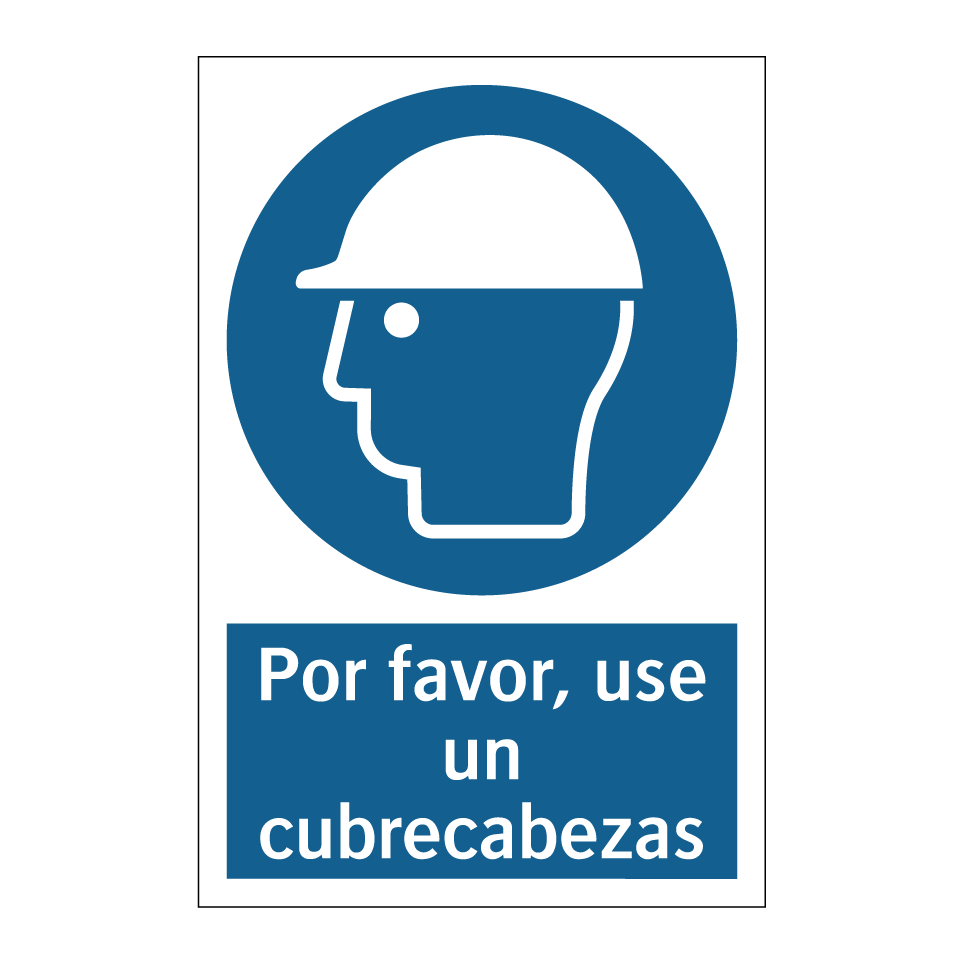 Por favor, use un cubrecabezas
