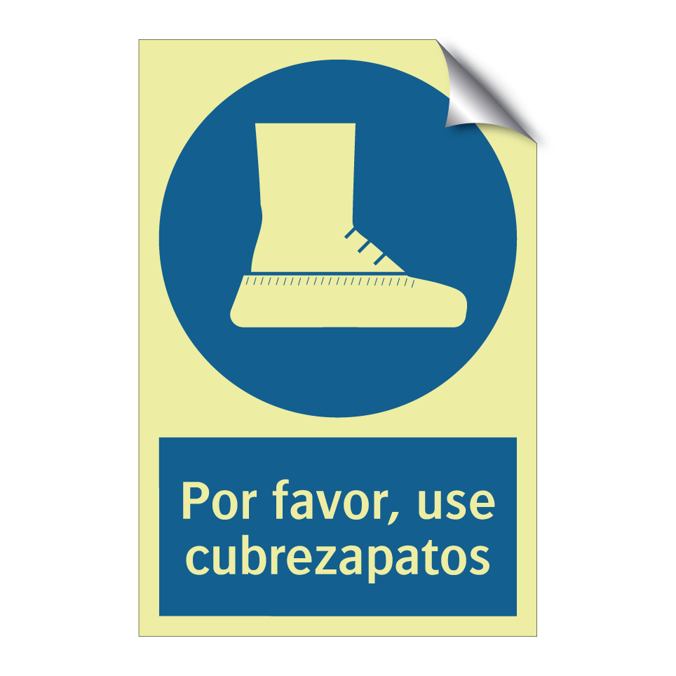 Por favor, use cubrezapatos