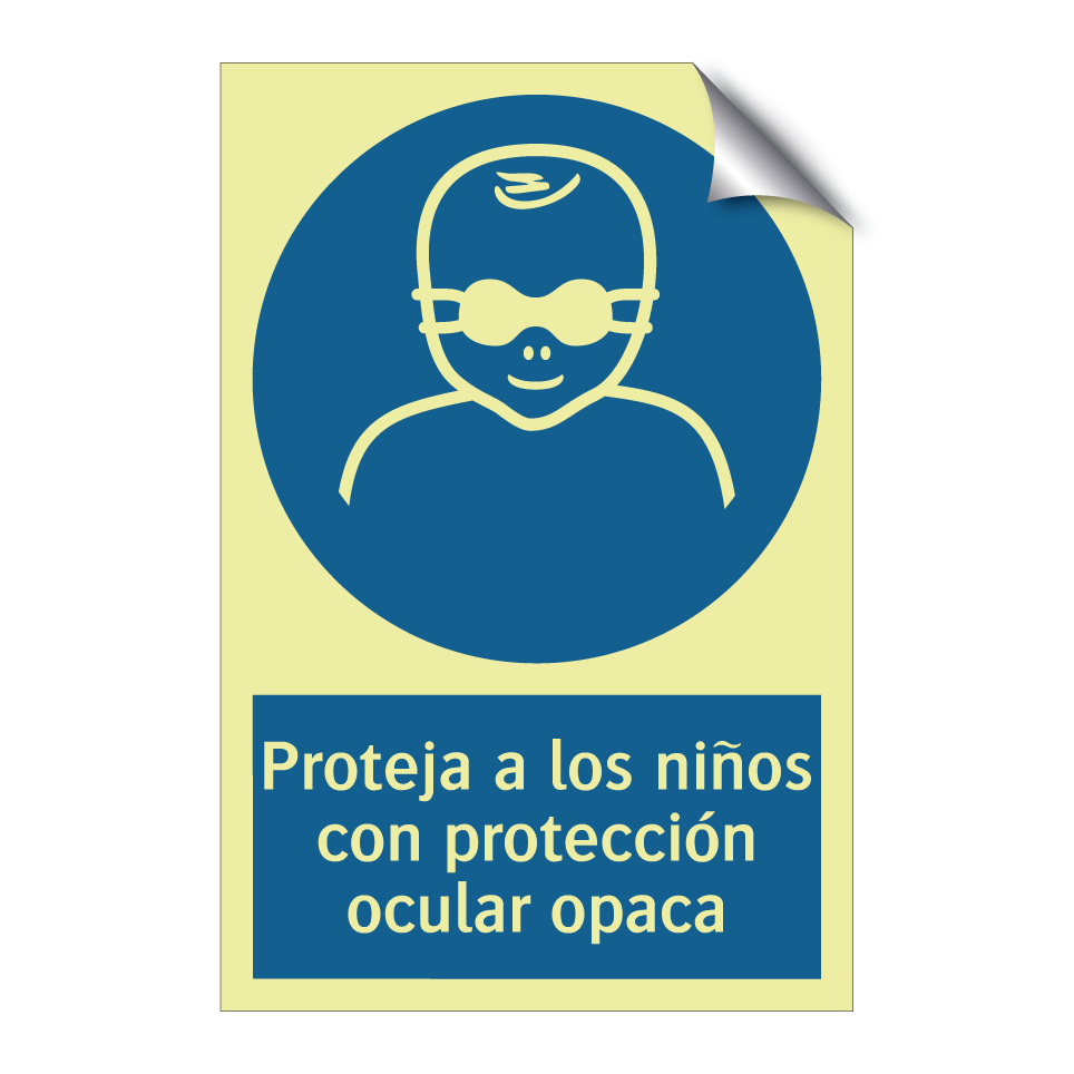 Proteja a los niños con protección ocular opaca