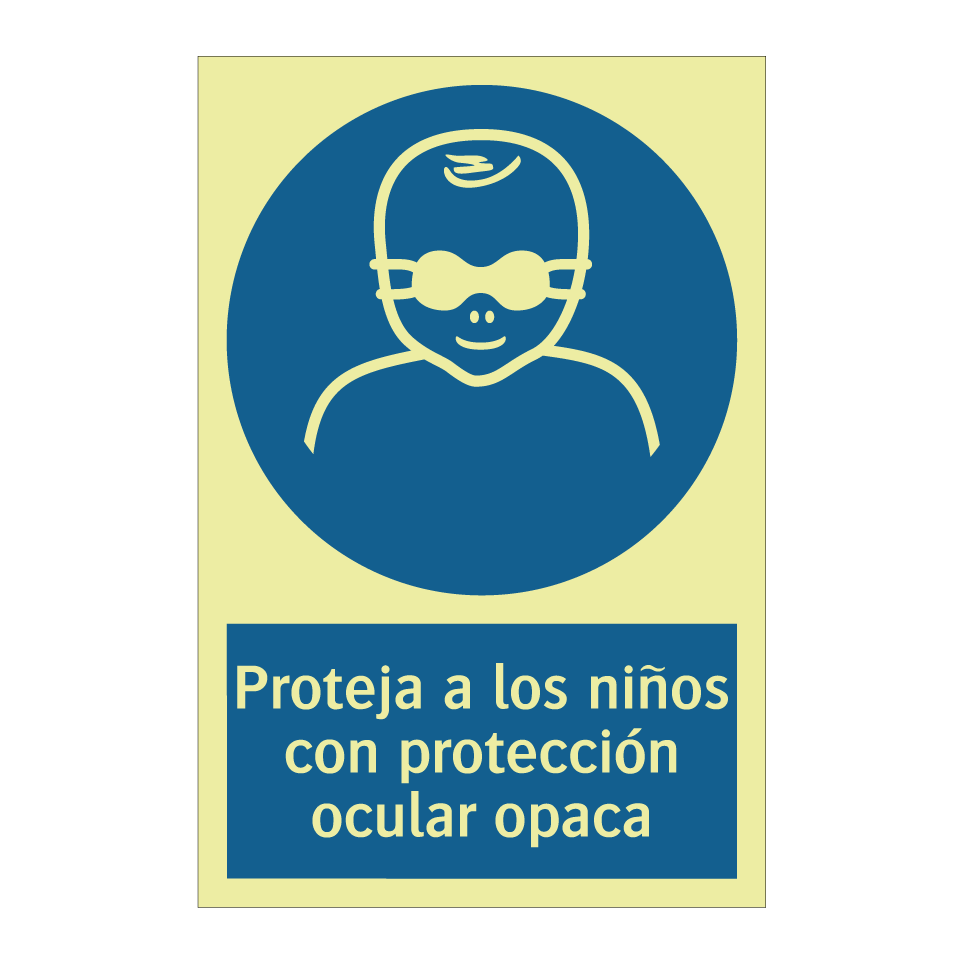 Proteja a los niños con protección ocular opaca