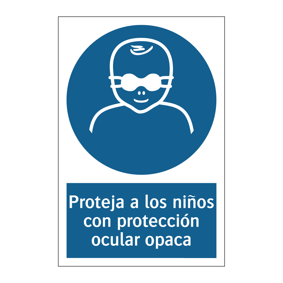 Proteja a los niños con protección ocular opaca