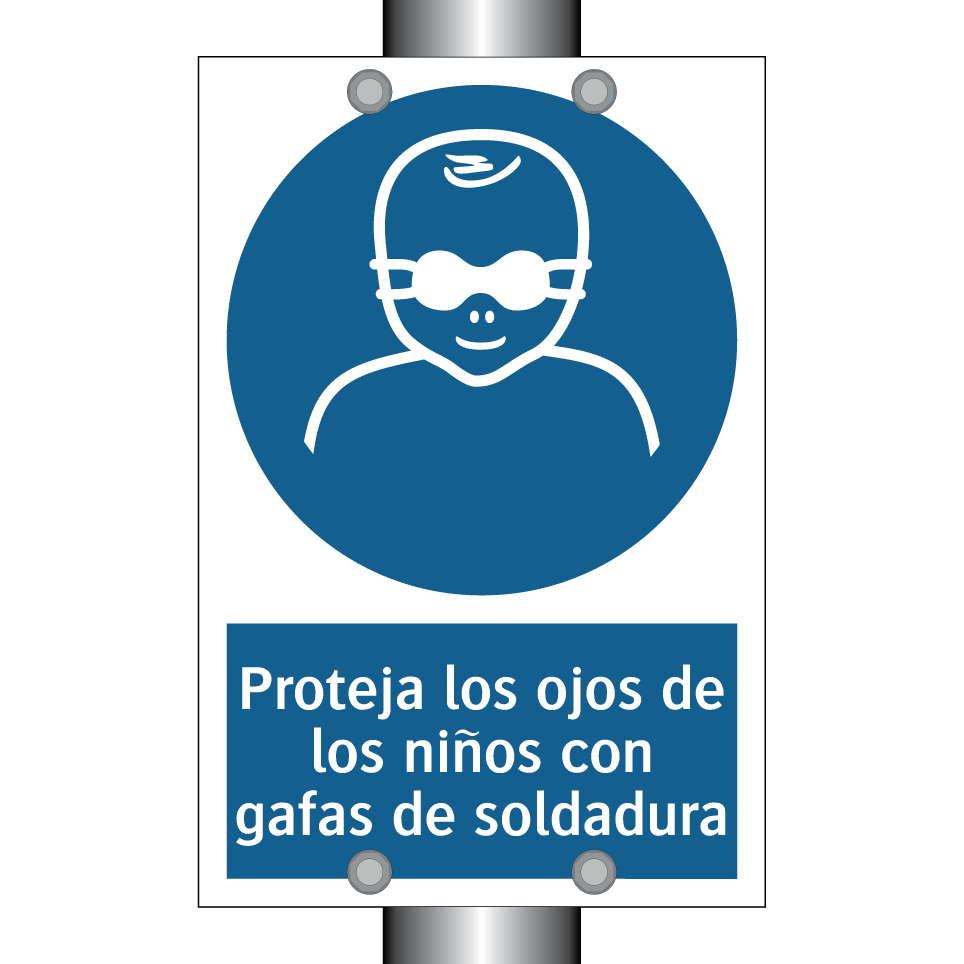 Proteja los ojos de los niños con gafas de soldadura