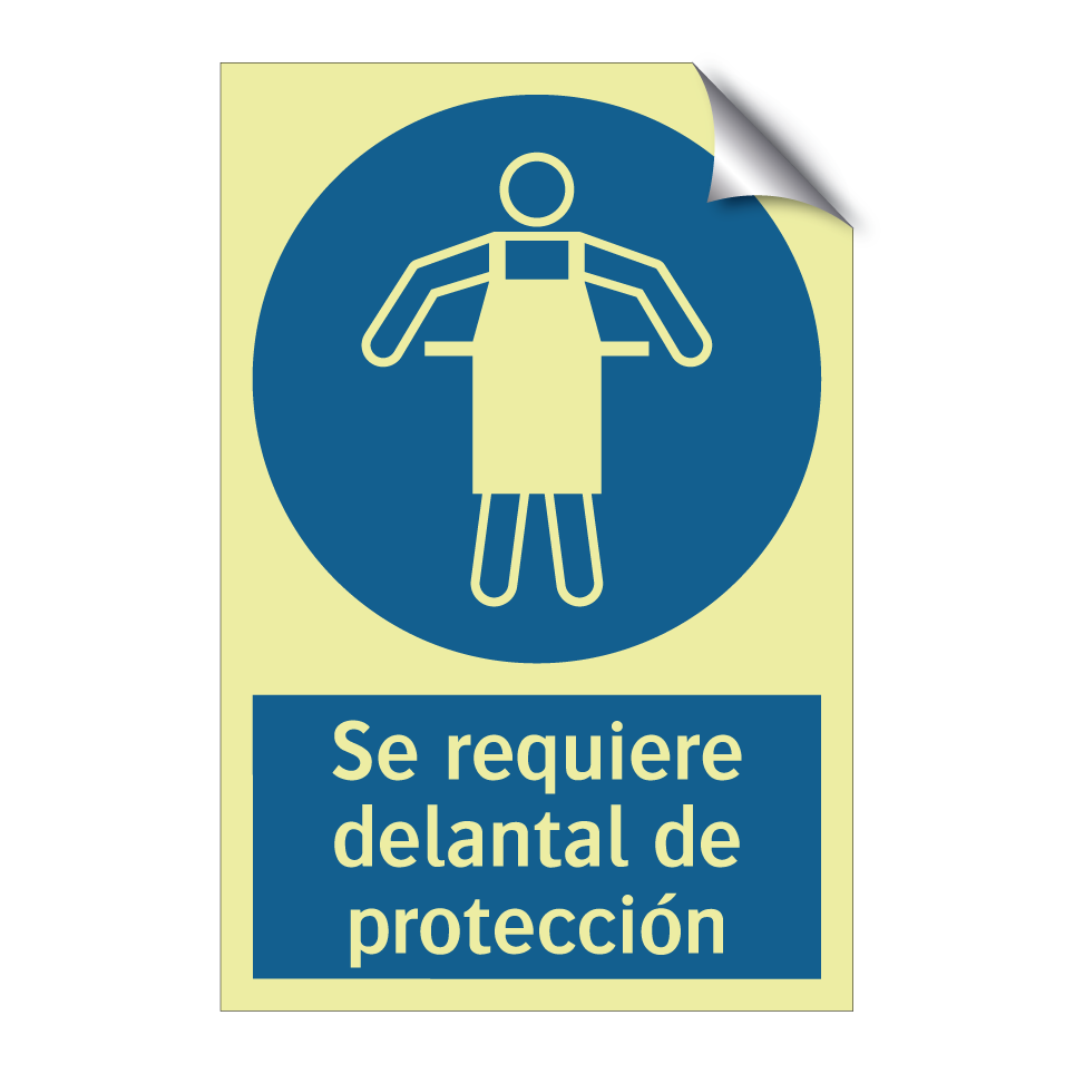 Se requiere delantal de protección