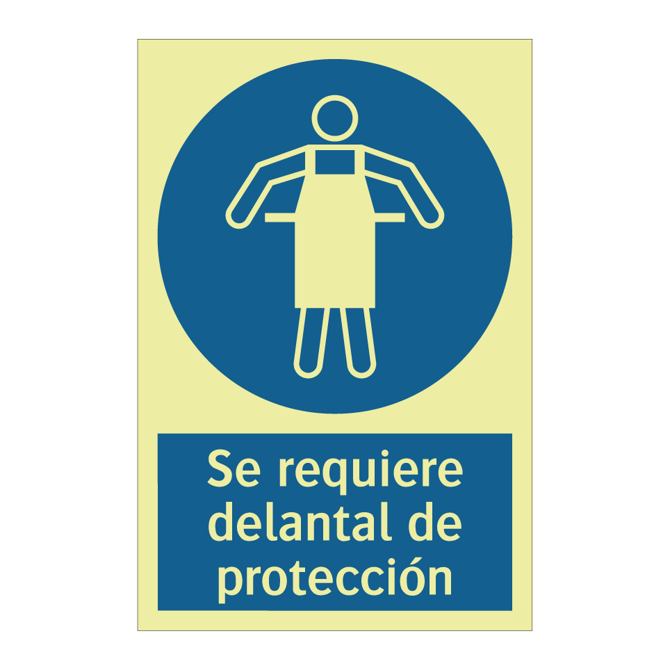 Se requiere delantal de protección