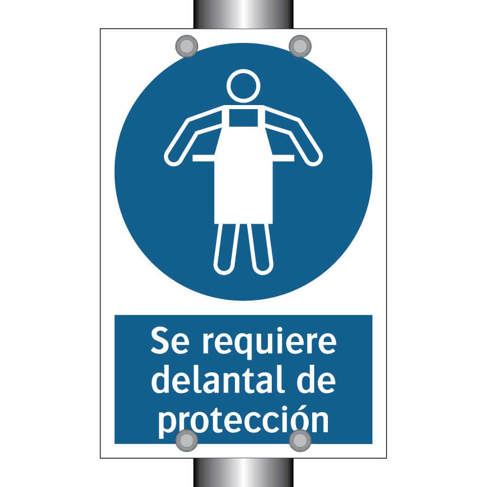 Se requiere delantal de protección