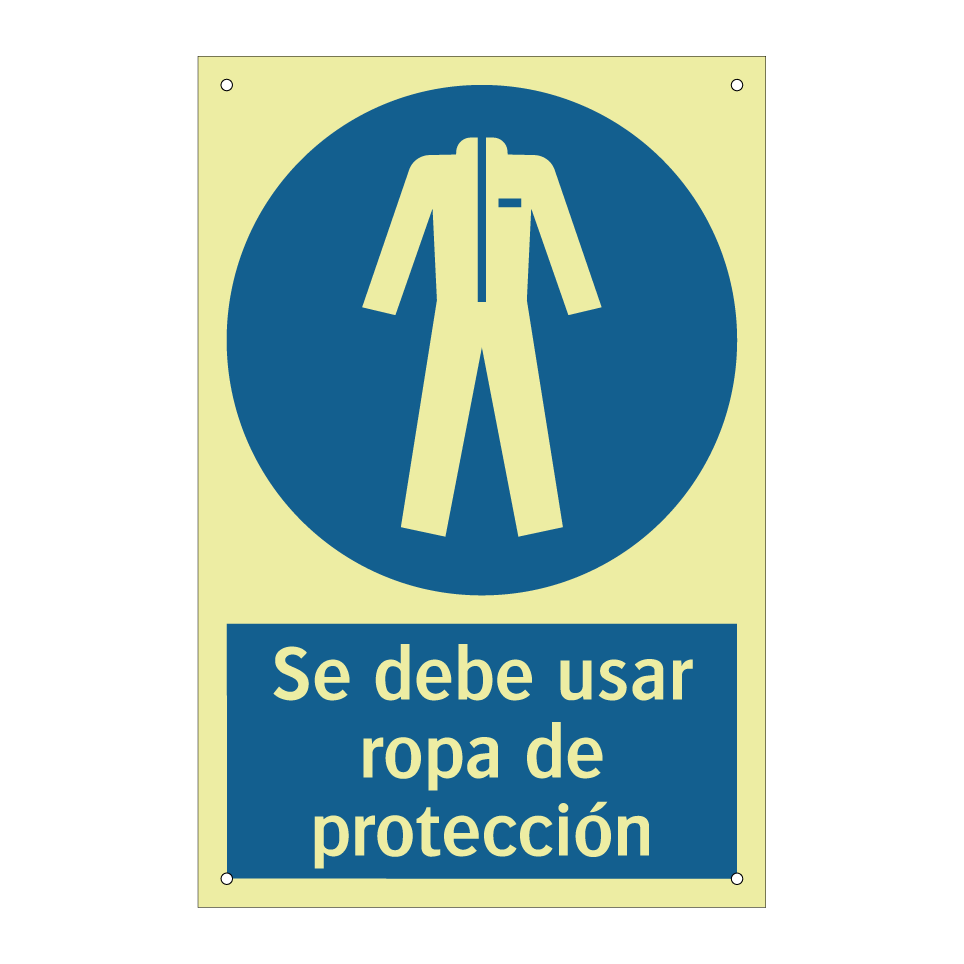 Se debe usar ropa de protección