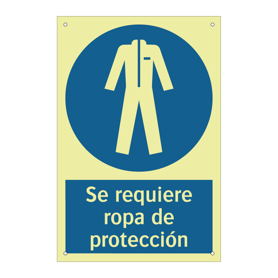 Se requiere ropa de protección