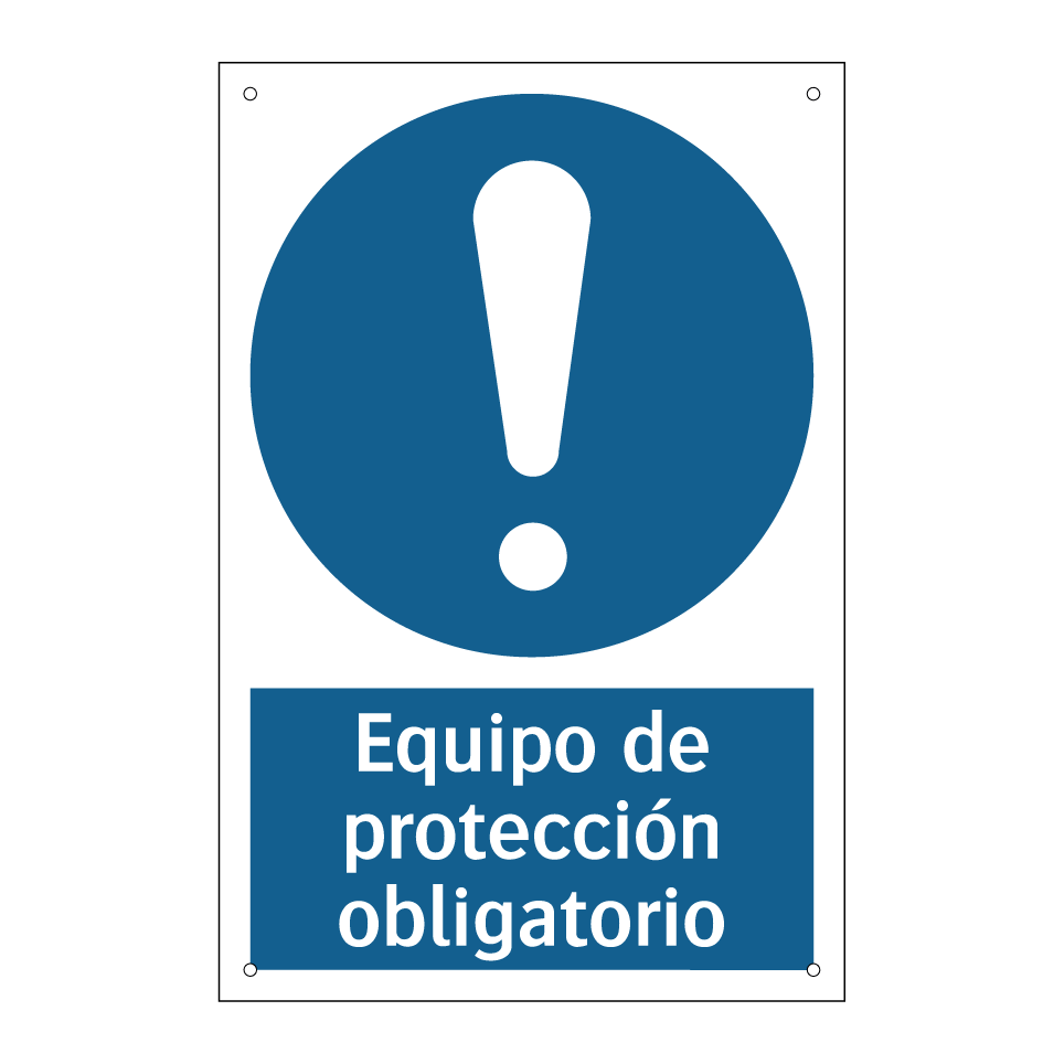 Equipo de protección obligatorio