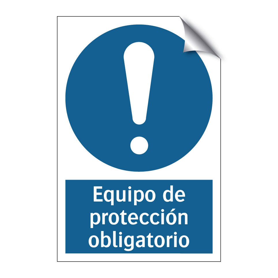 Equipo de protección obligatorio