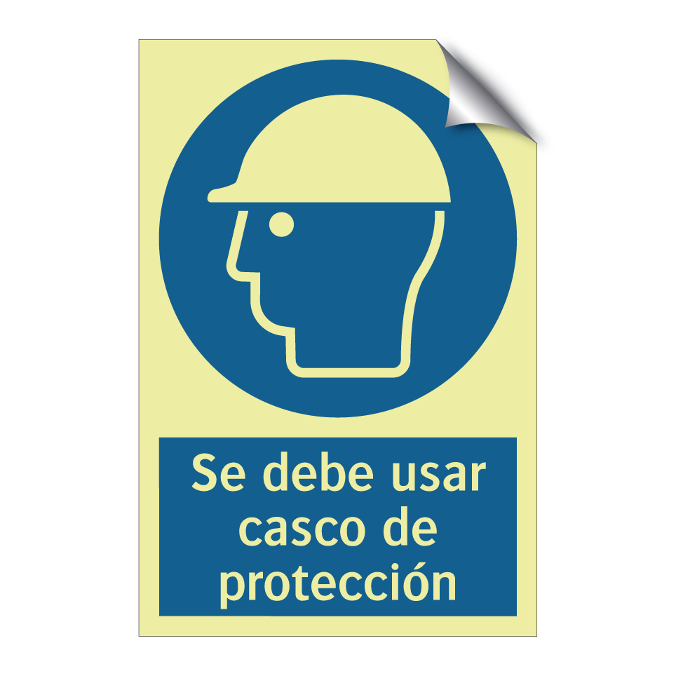 Se debe usar casco de protección