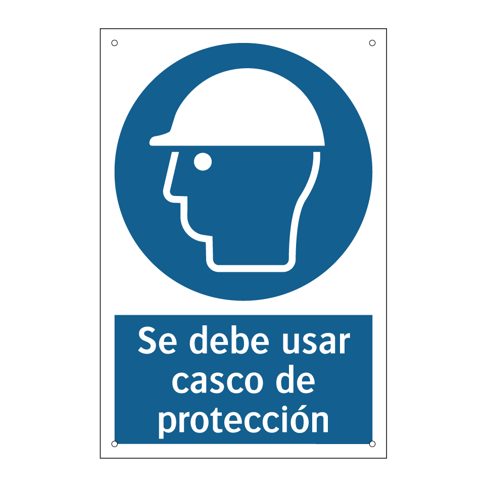 Se debe usar casco de protección