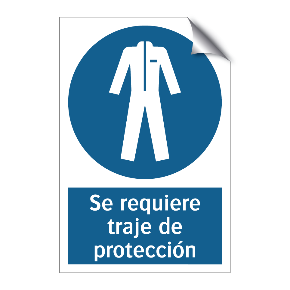 Se requiere traje de protección