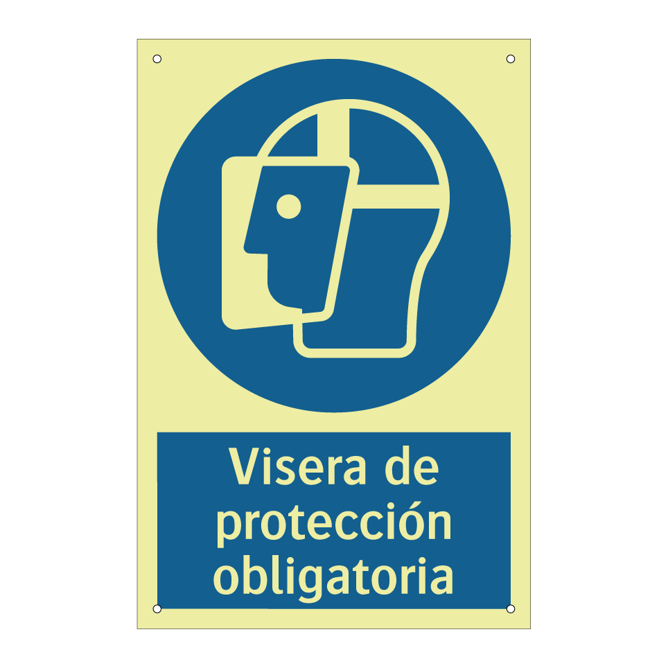 Visera de protección obligatoria