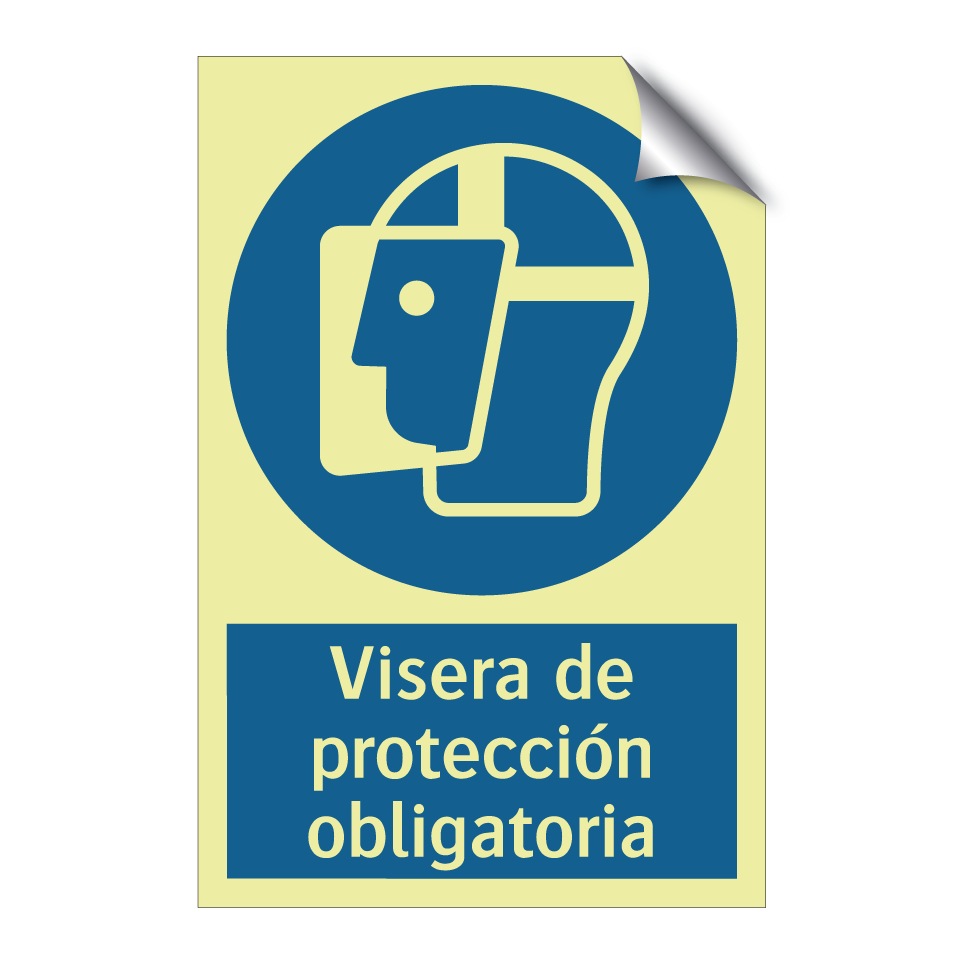 Visera de protección obligatoria