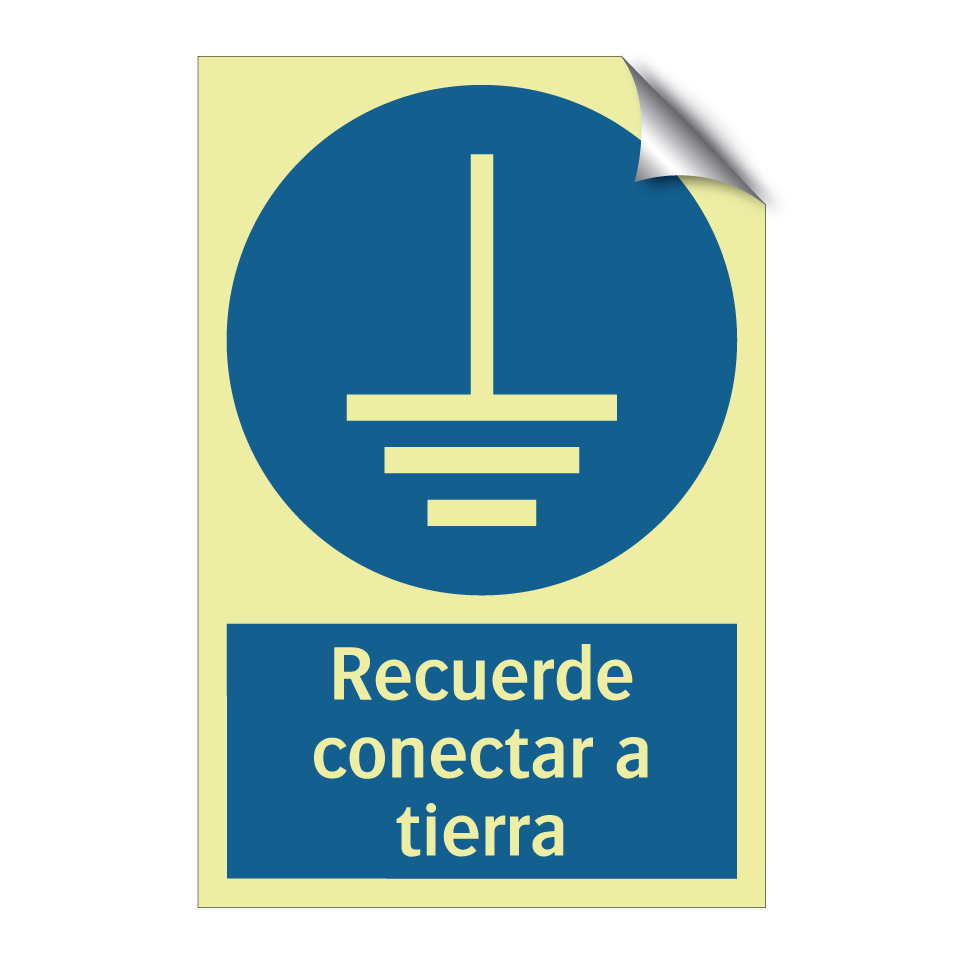 Recuerde conectar a tierra