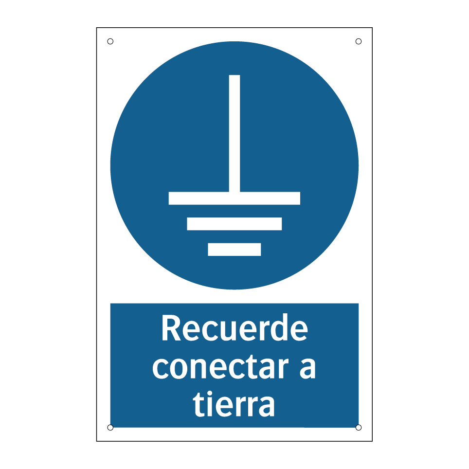 Recuerde conectar a tierra