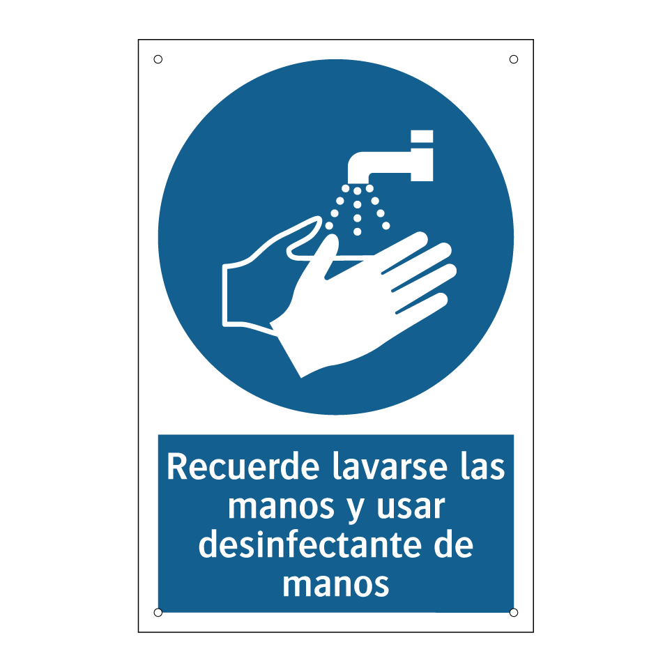 Recuerde lavarse las manos y usar desinfectante de manos