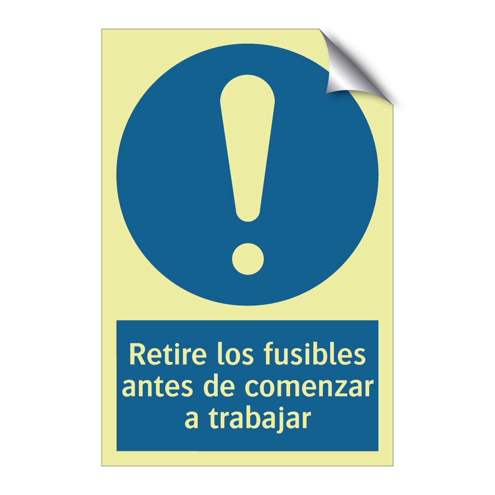 Retire los fusibles antes de comenzar a trabajar