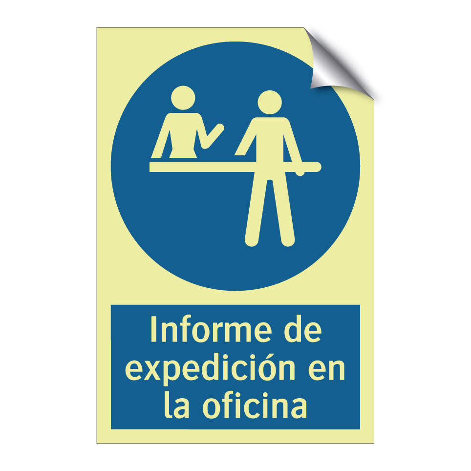 Informe de expedición en la oficina