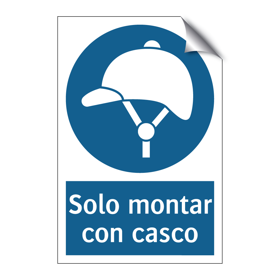 Solo montar con casco