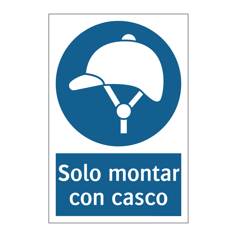 Solo montar con casco