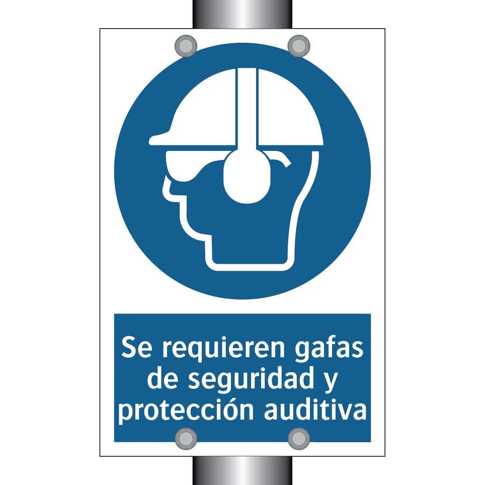 Se requieren gafas de seguridad y protección auditiva