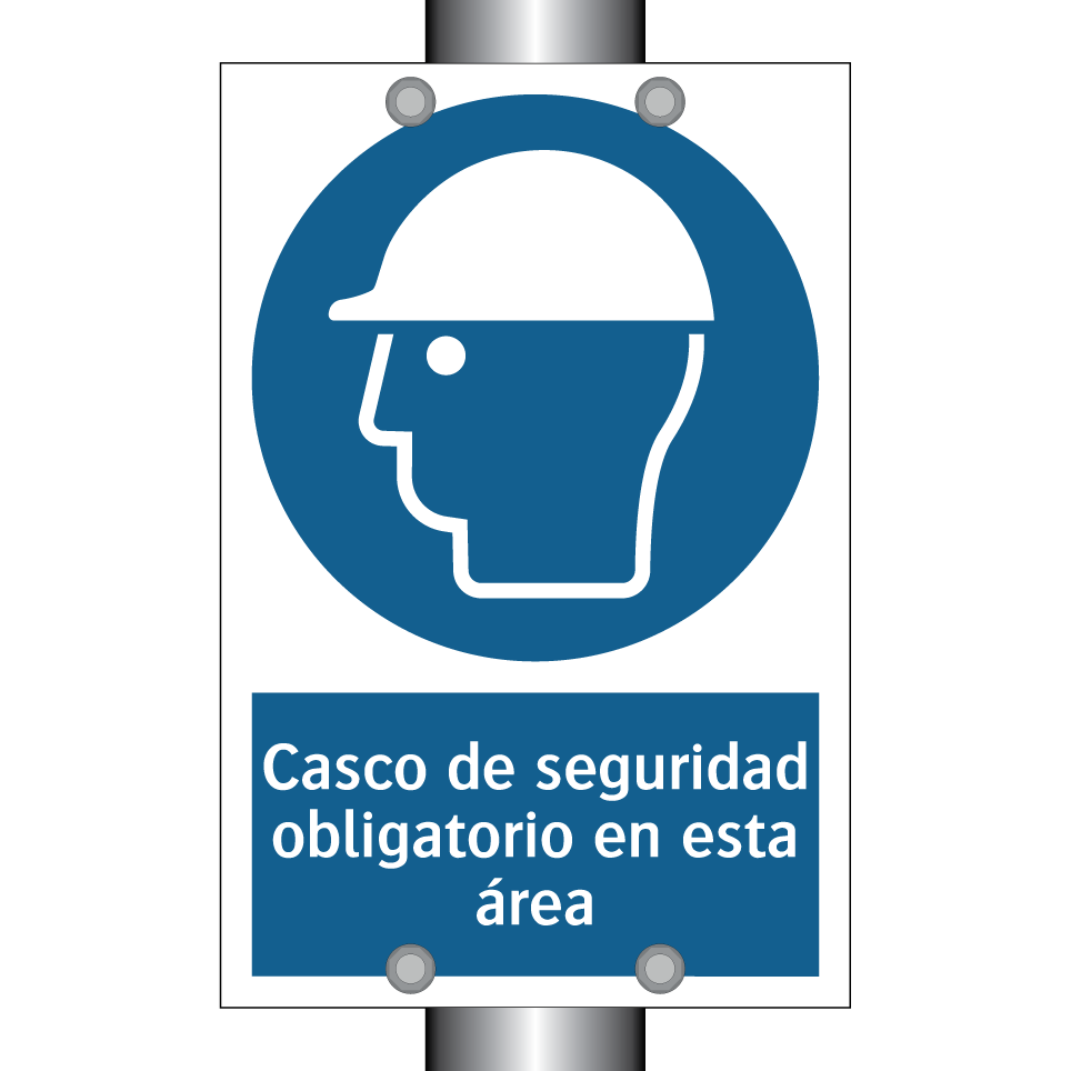 Casco de seguridad obligatorio en esta área