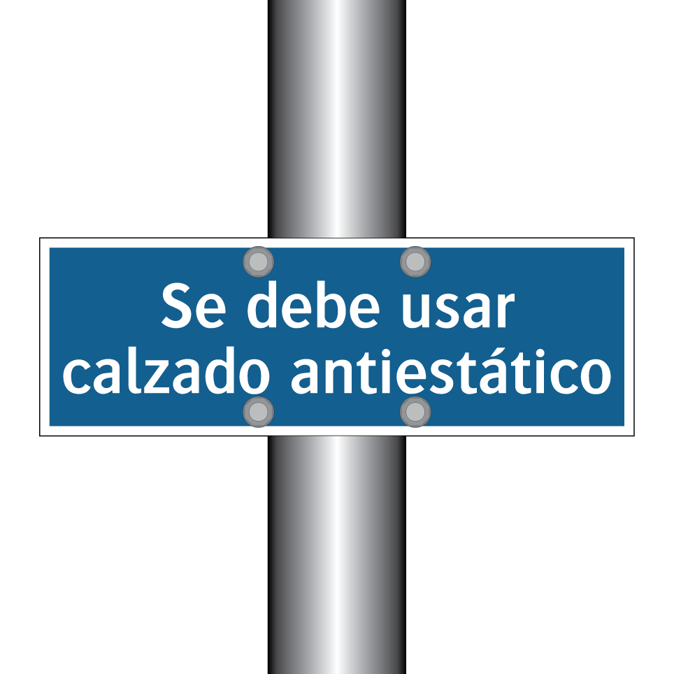 Se debe usar calzado antiestático