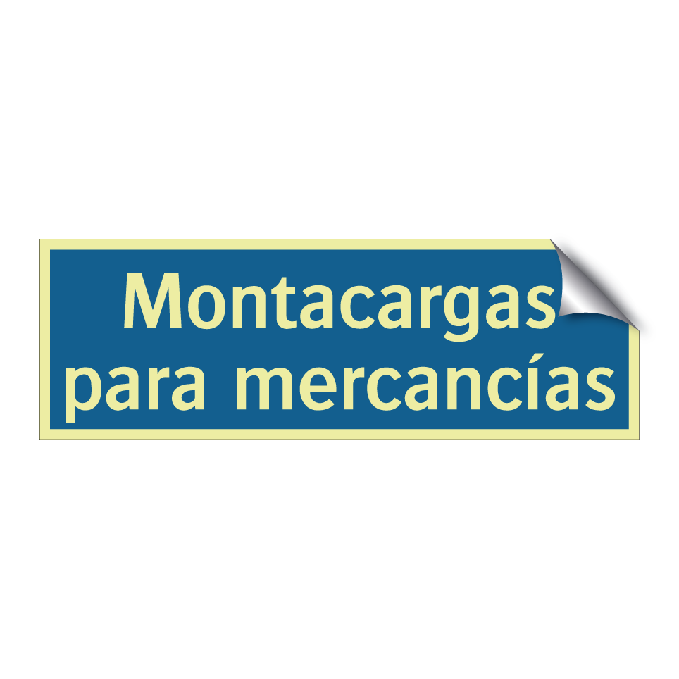 Montacargas para mercancías