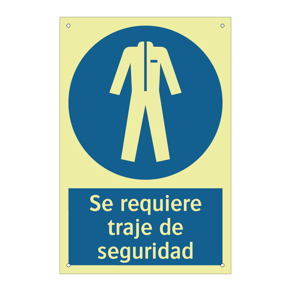 Se requiere traje de seguridad