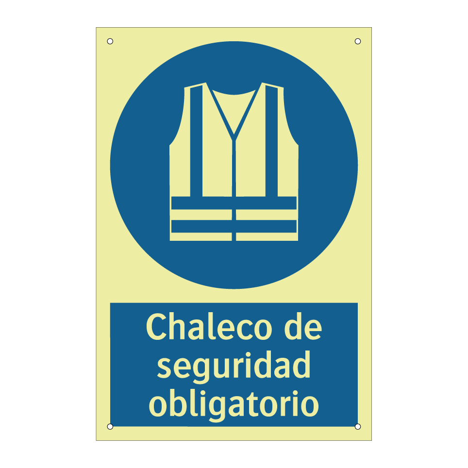 Chaleco de seguridad obligatorio