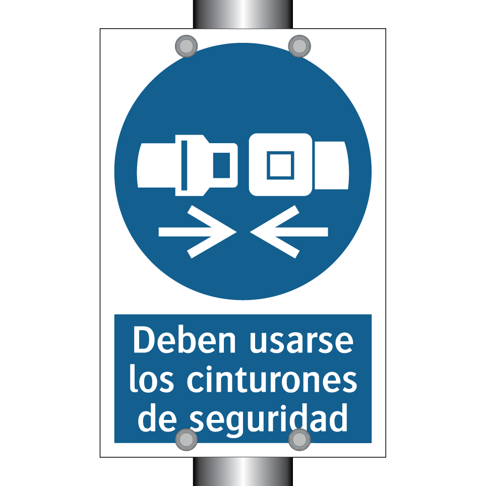 Deben usarse los cinturones de seguridad
