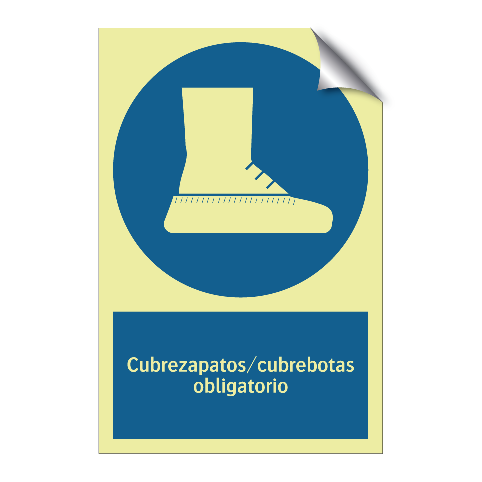 Cubrezapatos/cubrebotas obligatorio