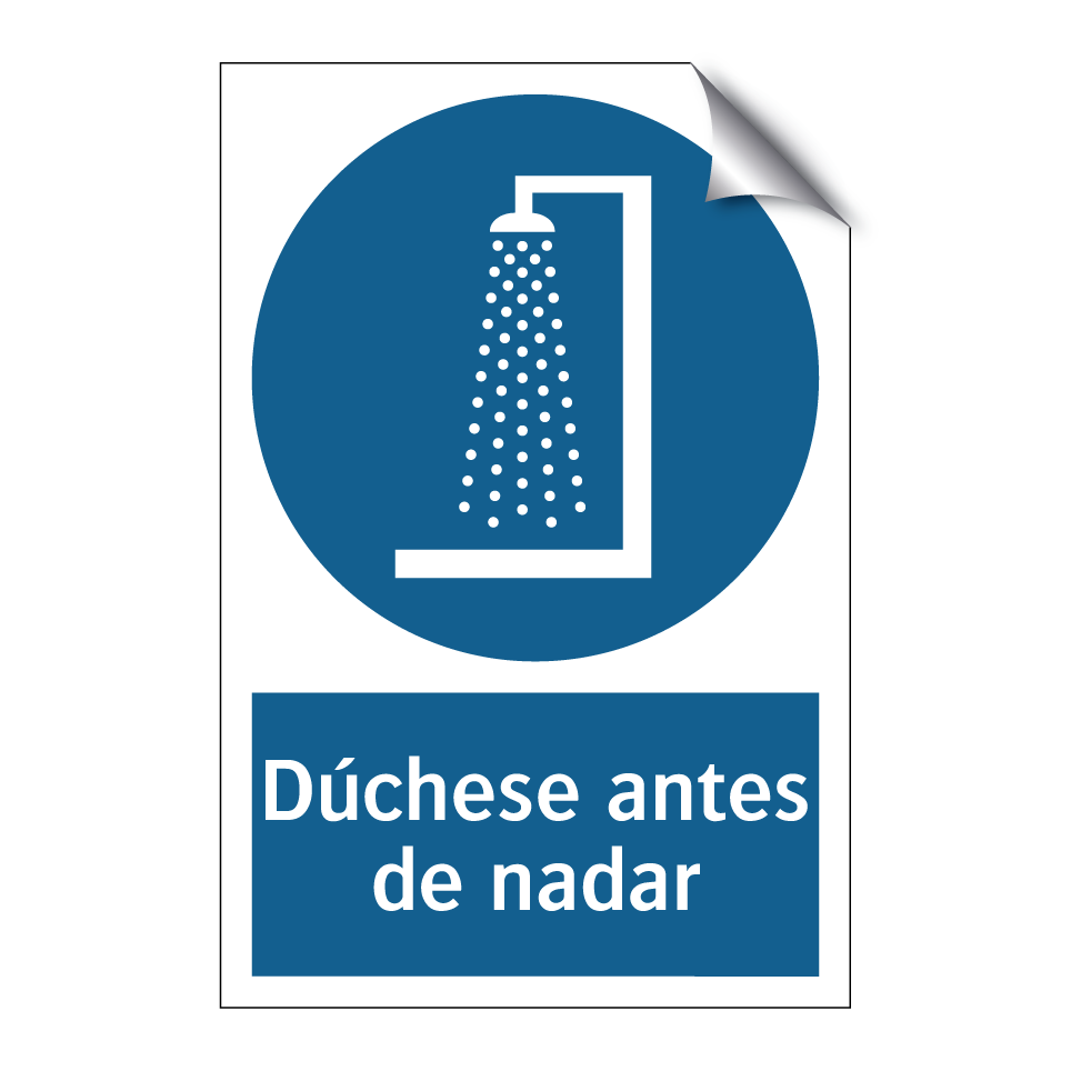 Dúchese antes de nadar