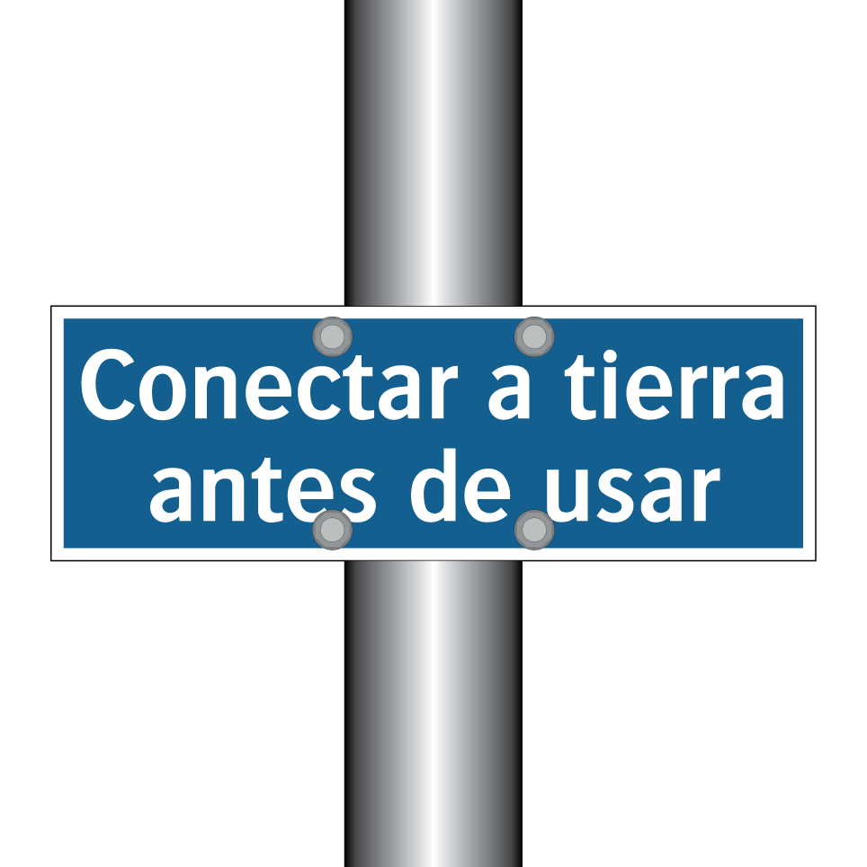 Conectar a tierra antes de usar