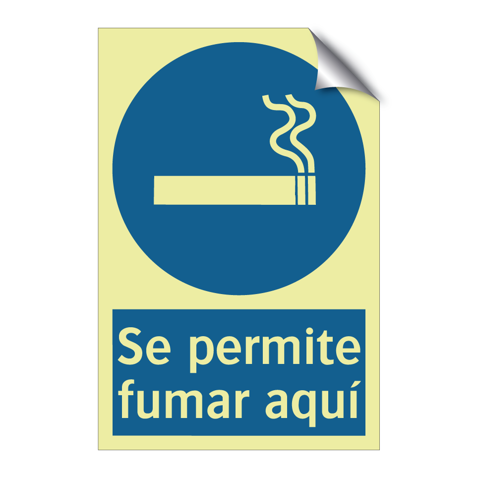 Se permite fumar aquí