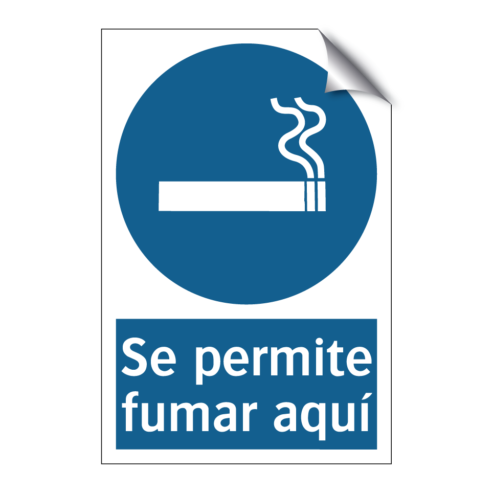 Se permite fumar aquí
