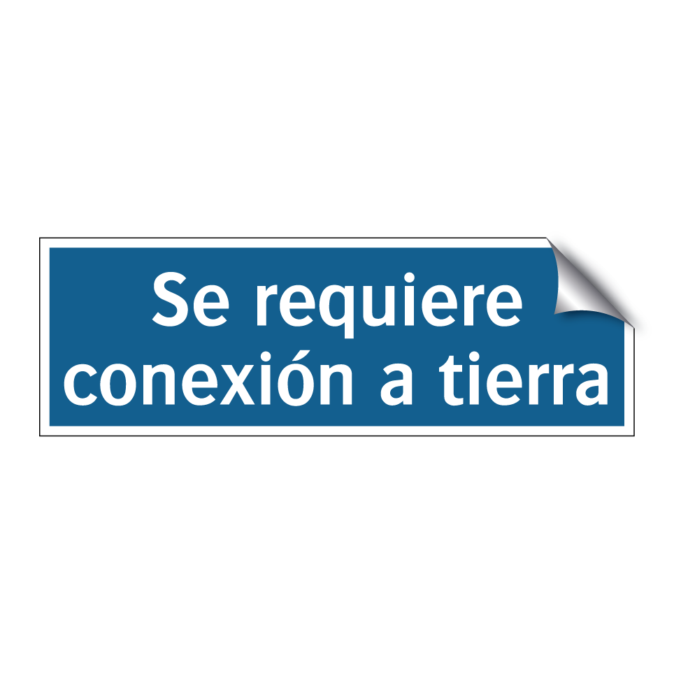 Se requiere conexión a tierra