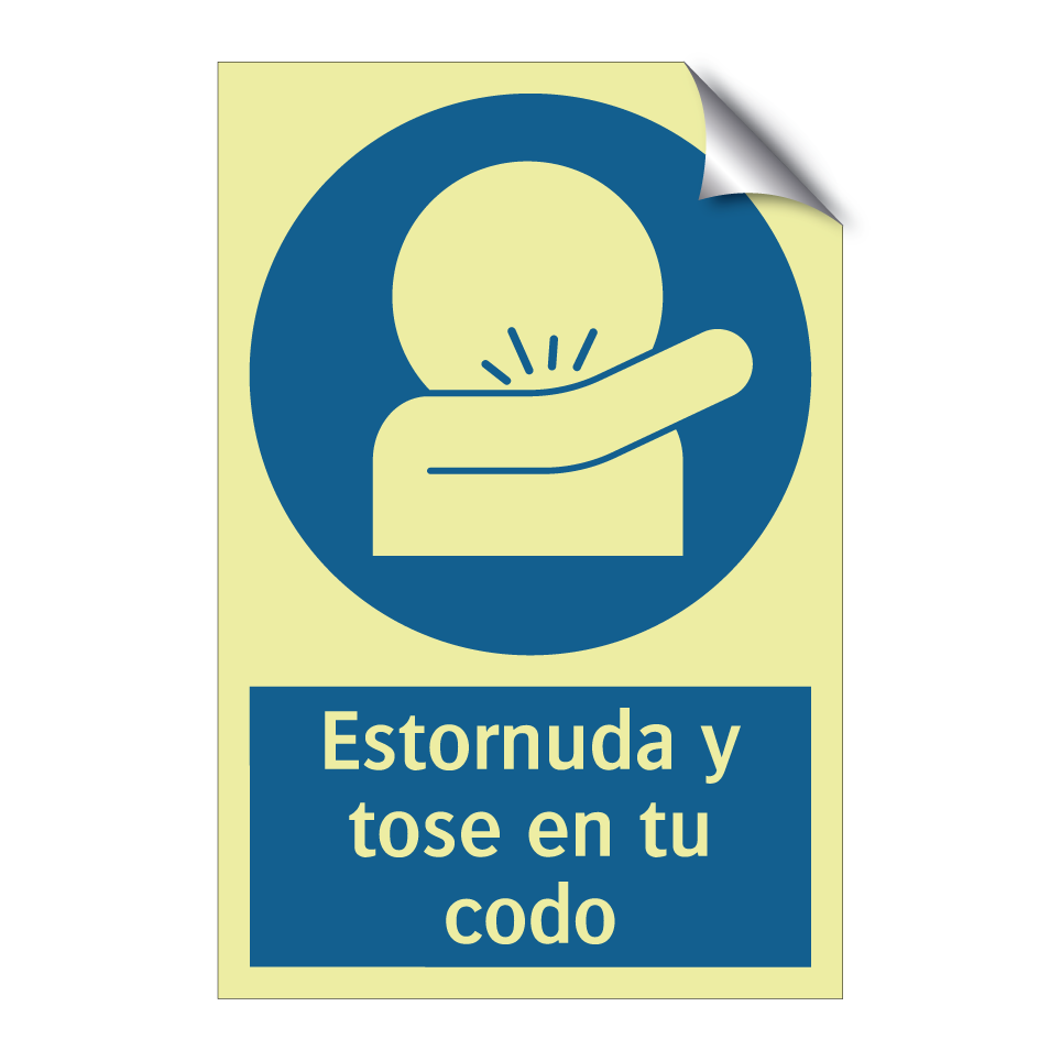 Estornuda y tose en tu codo